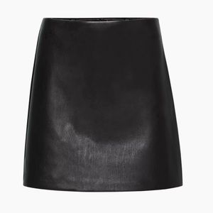 Aritzia vegan leather mini skirt
